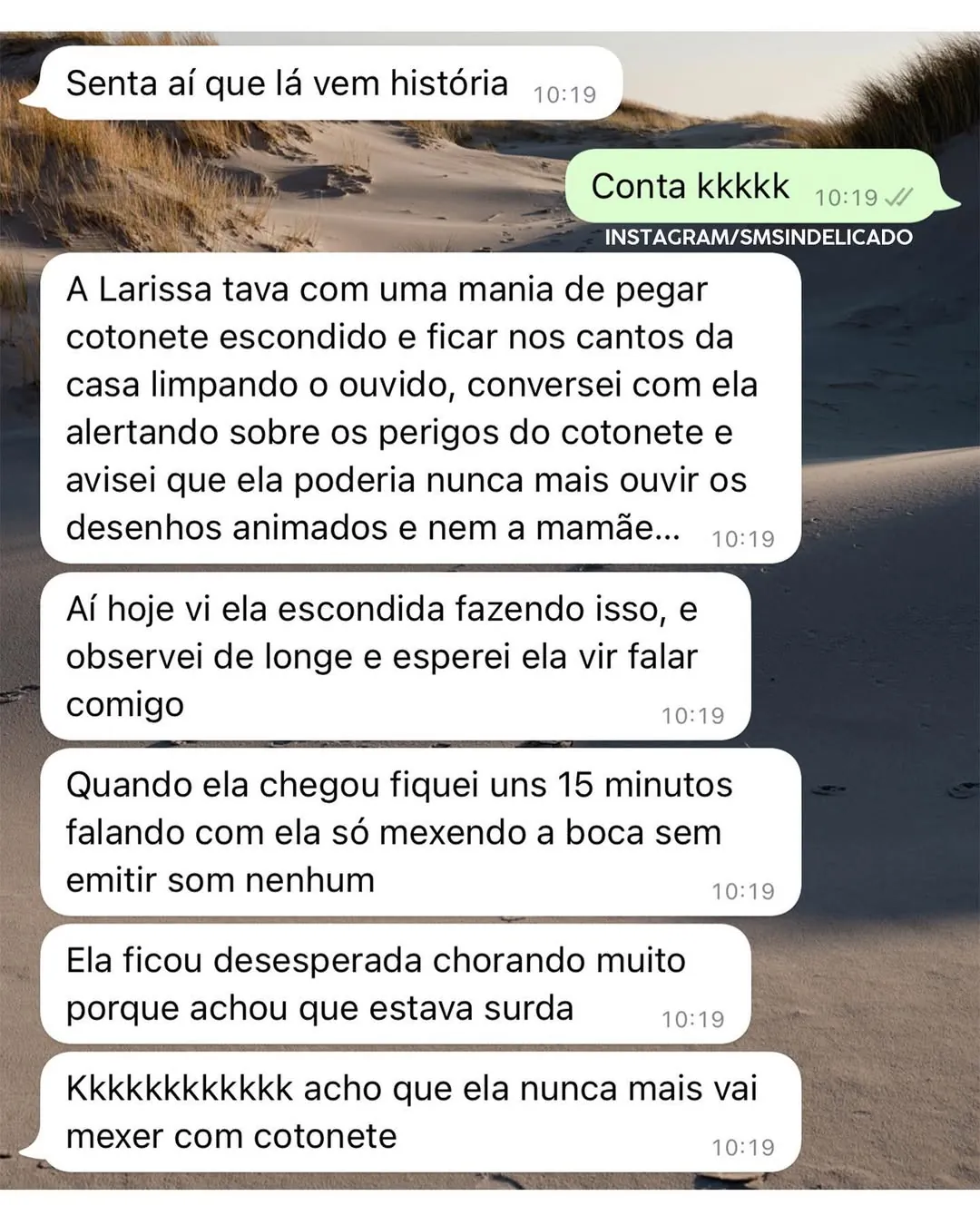 Meme de menina limpando ouvido com cotonete que acha que ficou surda após uma pegadinha
